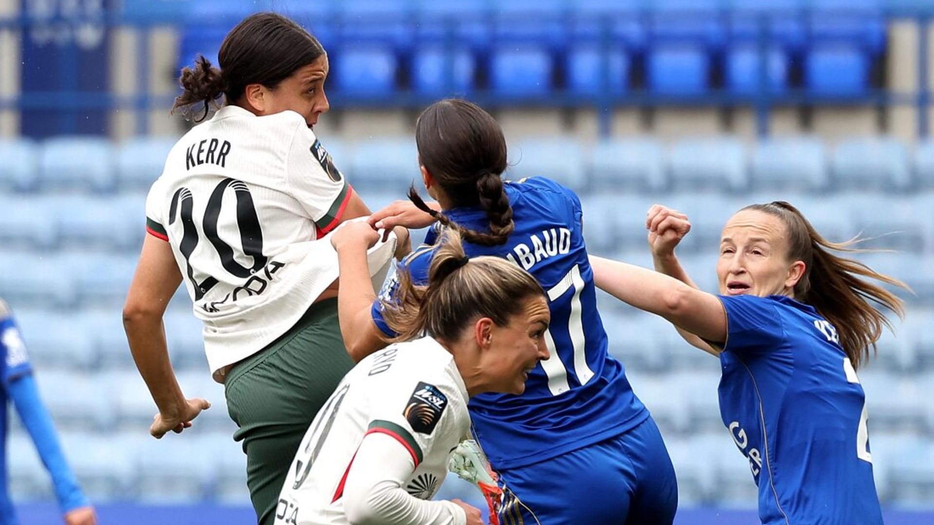 WSL LIVE! Kerr becomes Chelsea's all-time WSL scorer with opener vs Leicester