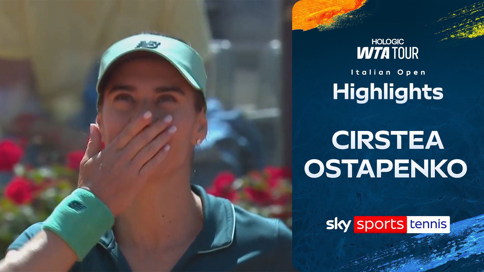 Cirstea defeats Ostapenko to reach first career Rome semi-final