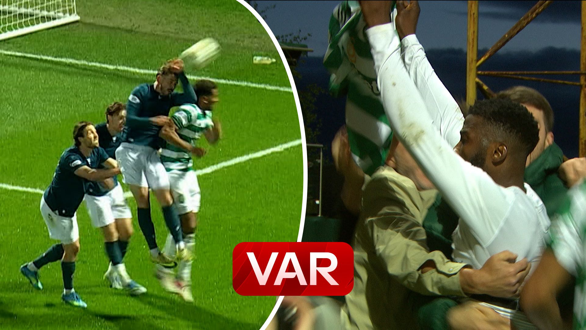 'Iconic scenes!' | LATE, LATE DRAMA as VAR award Celtic 97th-minute penalty! 