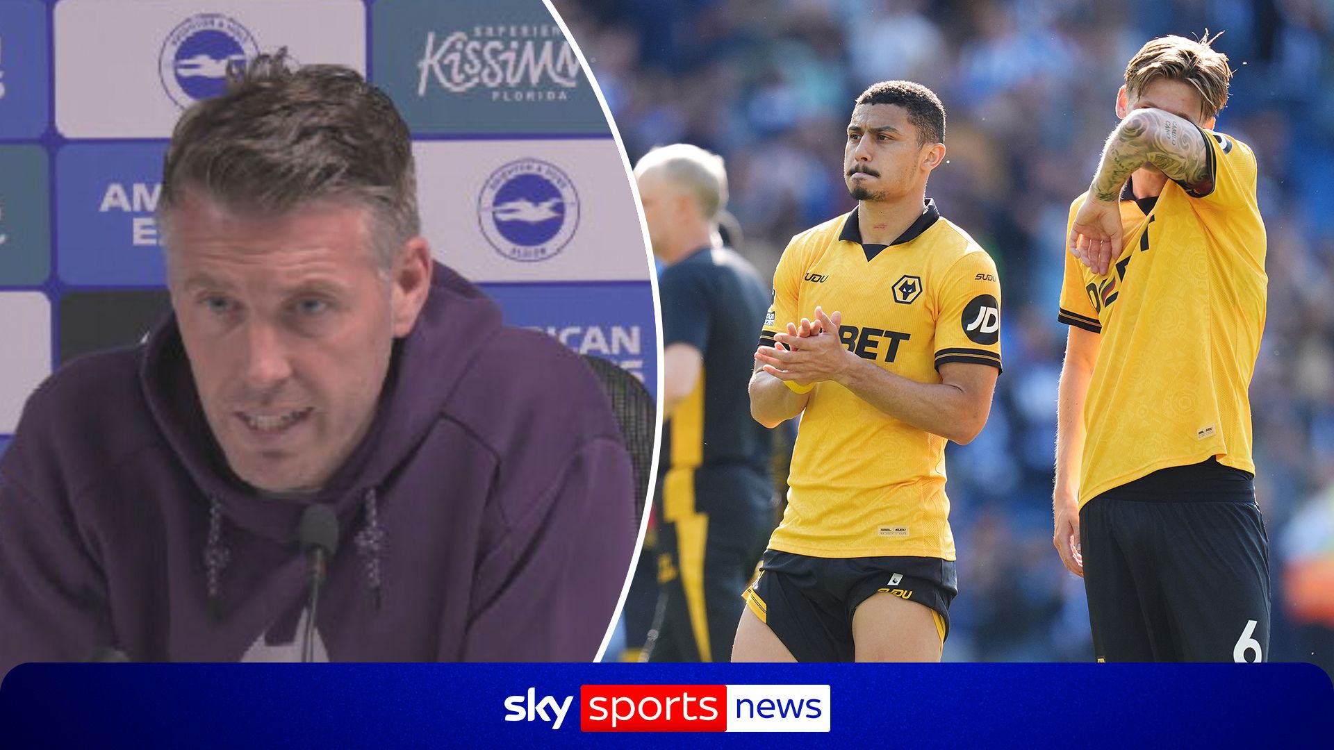 'Embarrassing, they've got to go' | Edwards hits out at Wolves side after Brighton loss