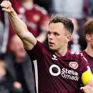 Hearts captain Lawrence Shankland celebrates his goal that gave his side a 2-1 lead over Rangers