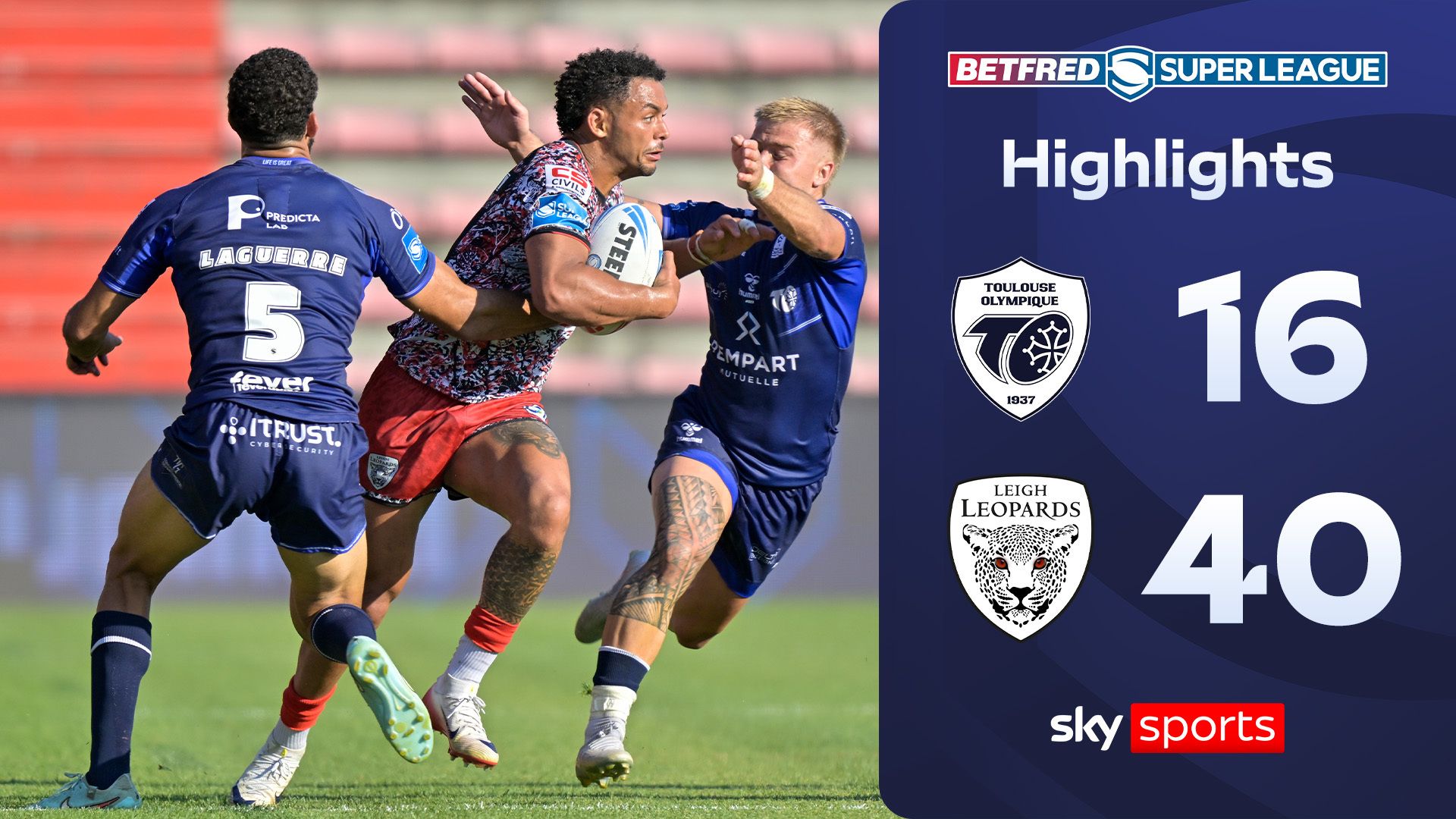 Toulouse Olympique 16-40 Leigh Leopards