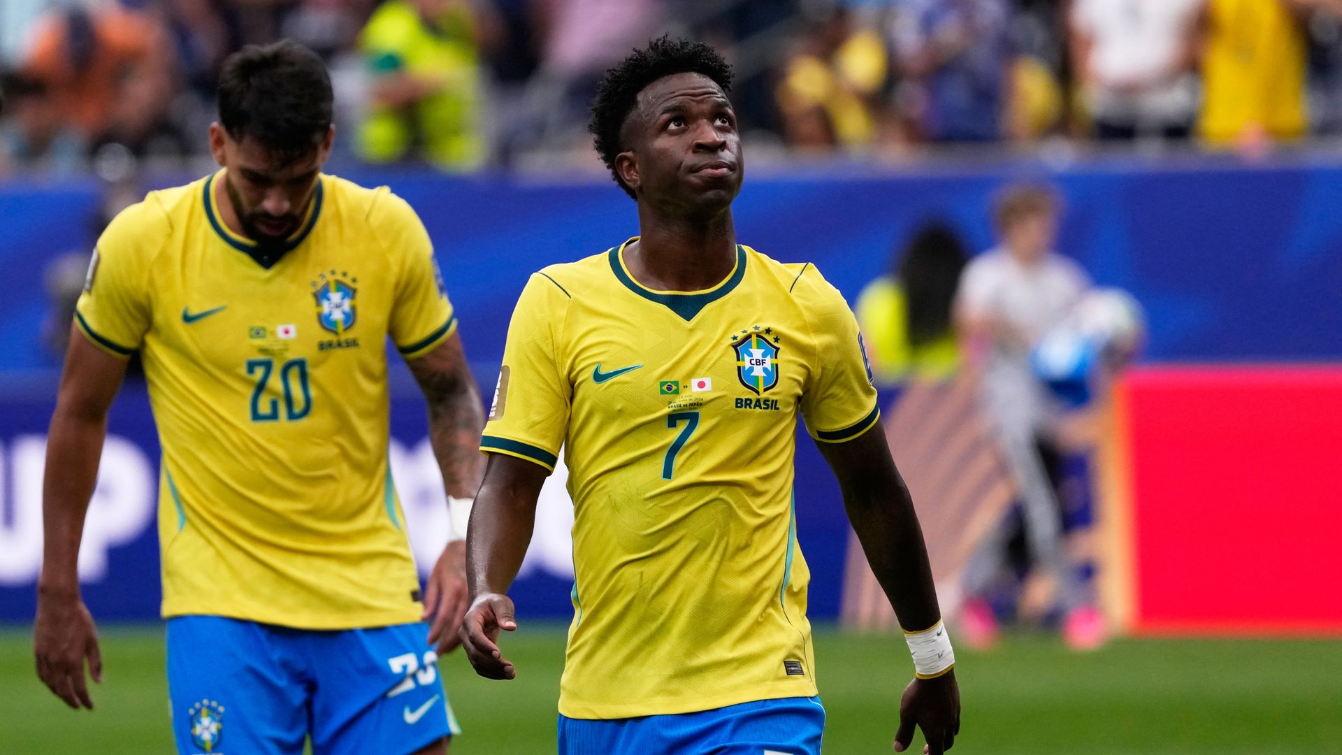 Brazil hit the POST after levelling knockout tie vs Japan LIVE!
