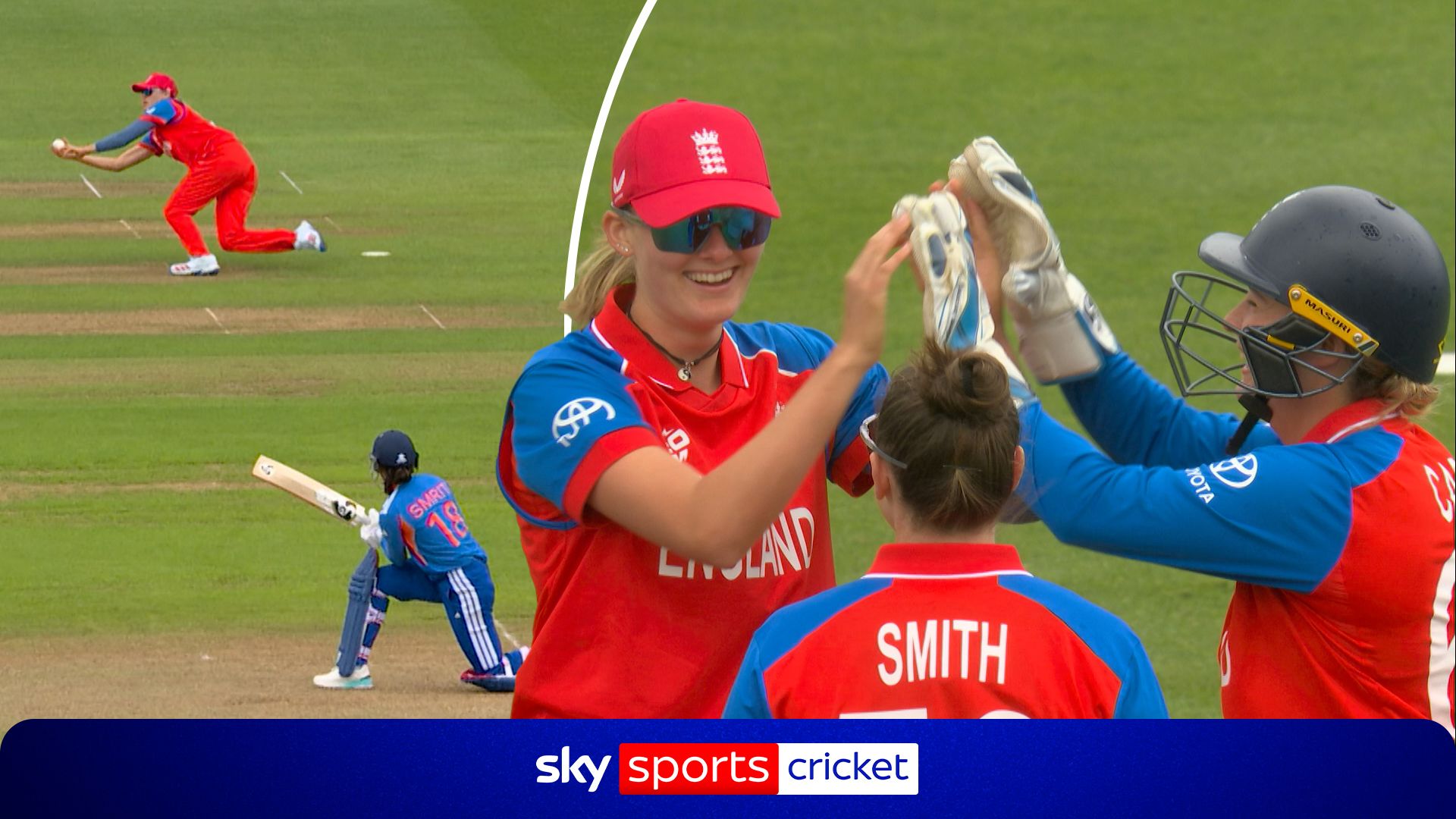 'This is top class!' | Courteen-Coleman takes diving catch to dampen India's chase!