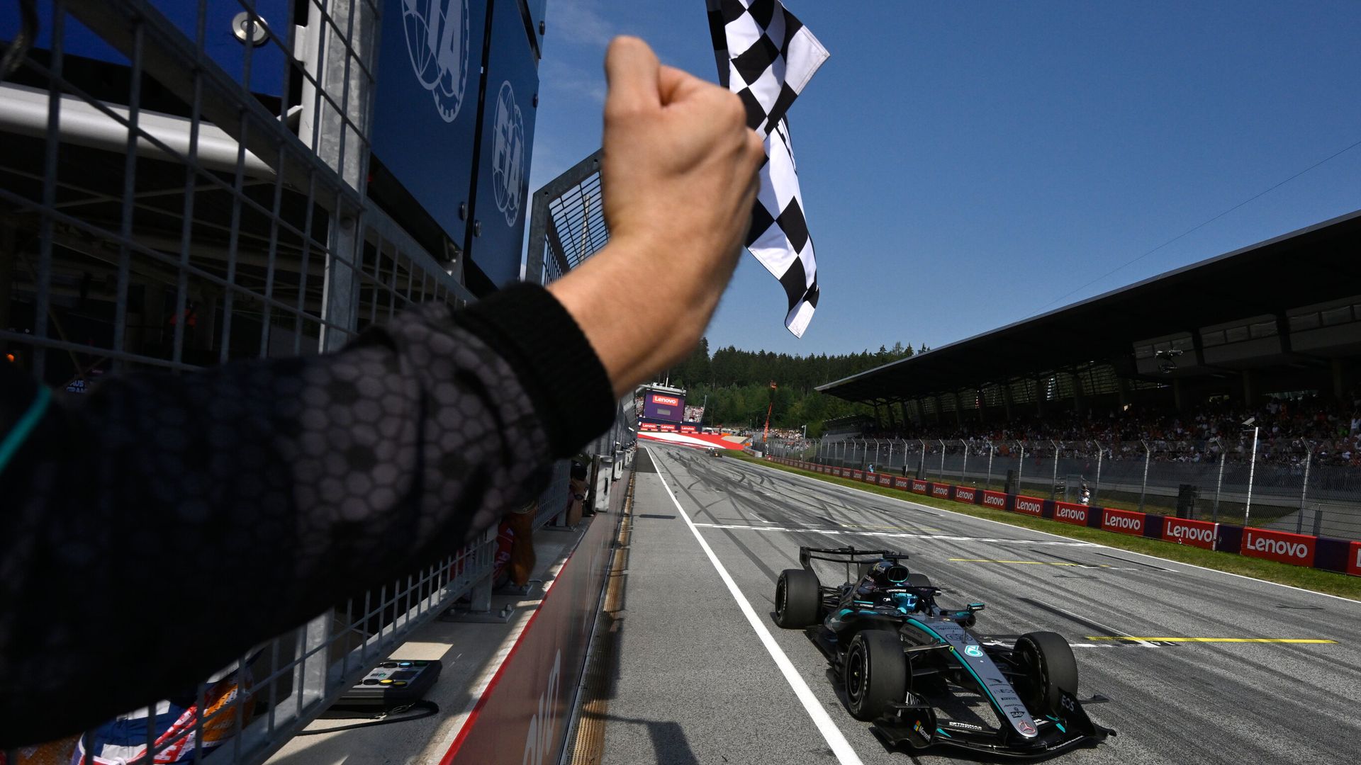 Austrian GP: Russell wins as Verstappen holds off Antonelli for second LIVE!