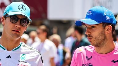 George Russell and Pierre Gasly