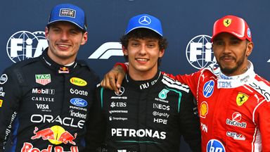 Max Verstappen, Kimi Antonelli, Lewis Hamilton at the Monaco GP
