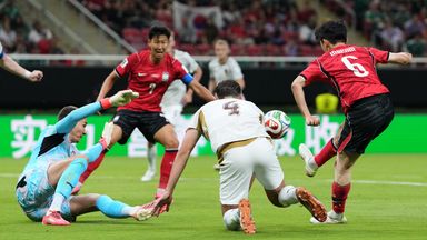 South Korea's In-Beom Hwang scores the equaliser