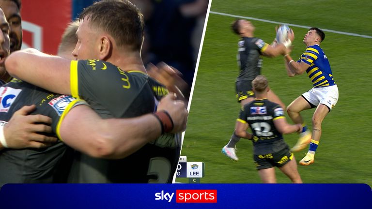 Harry Newman claimed a high kick then dived between the sticks for a try