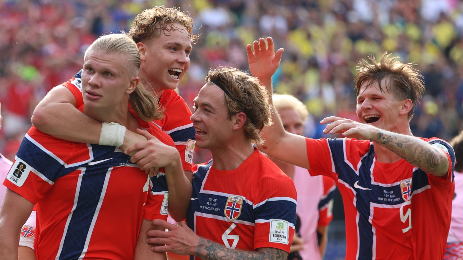 Haaland strikes late for Norway to put Brazil on the brink LIVE!
