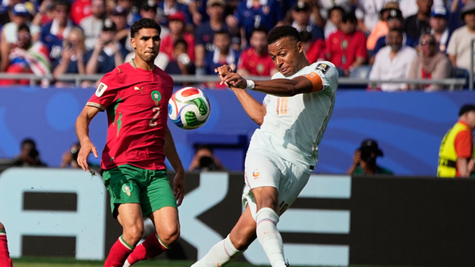 BEAUTY! Mbappe breaks the deadlock after missing penalty vs Morocco LIVE!