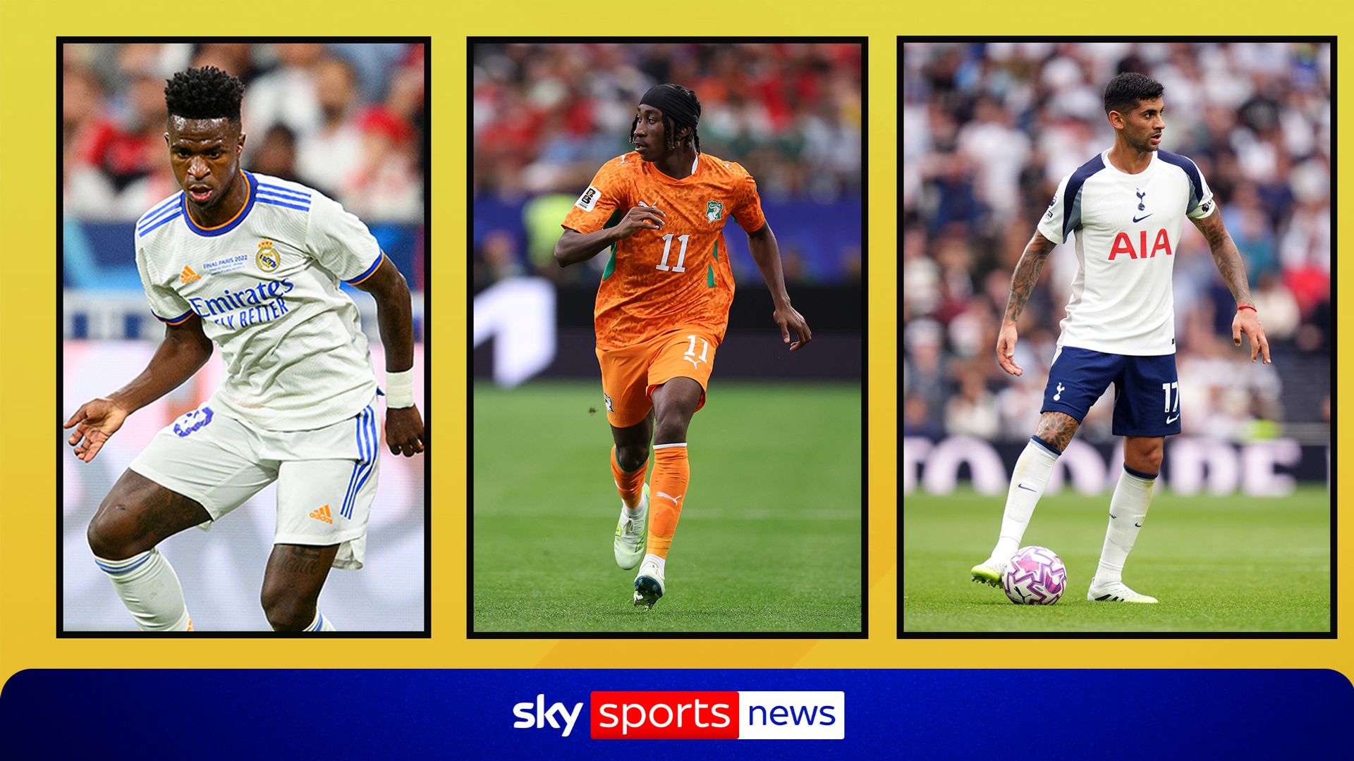 Transfer latest: Vinicius Jr to Arsenal? Romero to Inter Milan?