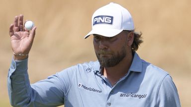 Dan Brown claimed a share of the clubhouse lead at The Open