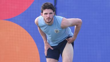 Declan Rice returned to England training on Friday