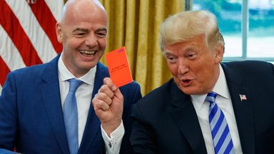 Gianni Infantino's relationship with US president Donald Trump has come under fire in UEFA's letter