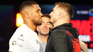 Anthony Joshua faces Albanian Kristian Prenga in his warm-up bout for the fight aainst Tyson Fury