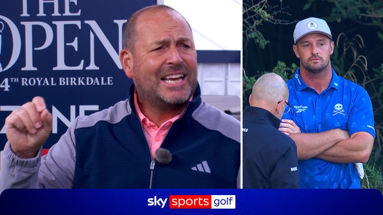 David Howell says Bryson DeChambeau showed no due care or attention when standing behind the ball before his shot