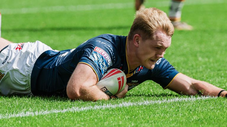 James McDonnell scored twice in Leeds Rhinos' 42-12 win over Bradford Bulls
