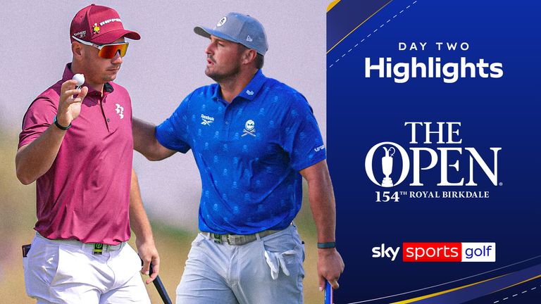Highlights from the second round of The 154th Open Championship from Royal Birkdale