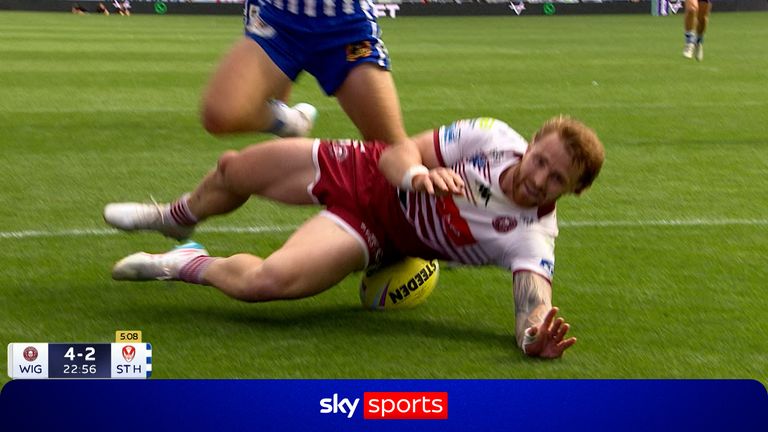 Welsby was sent to the sin-bin for throwing the ball away 