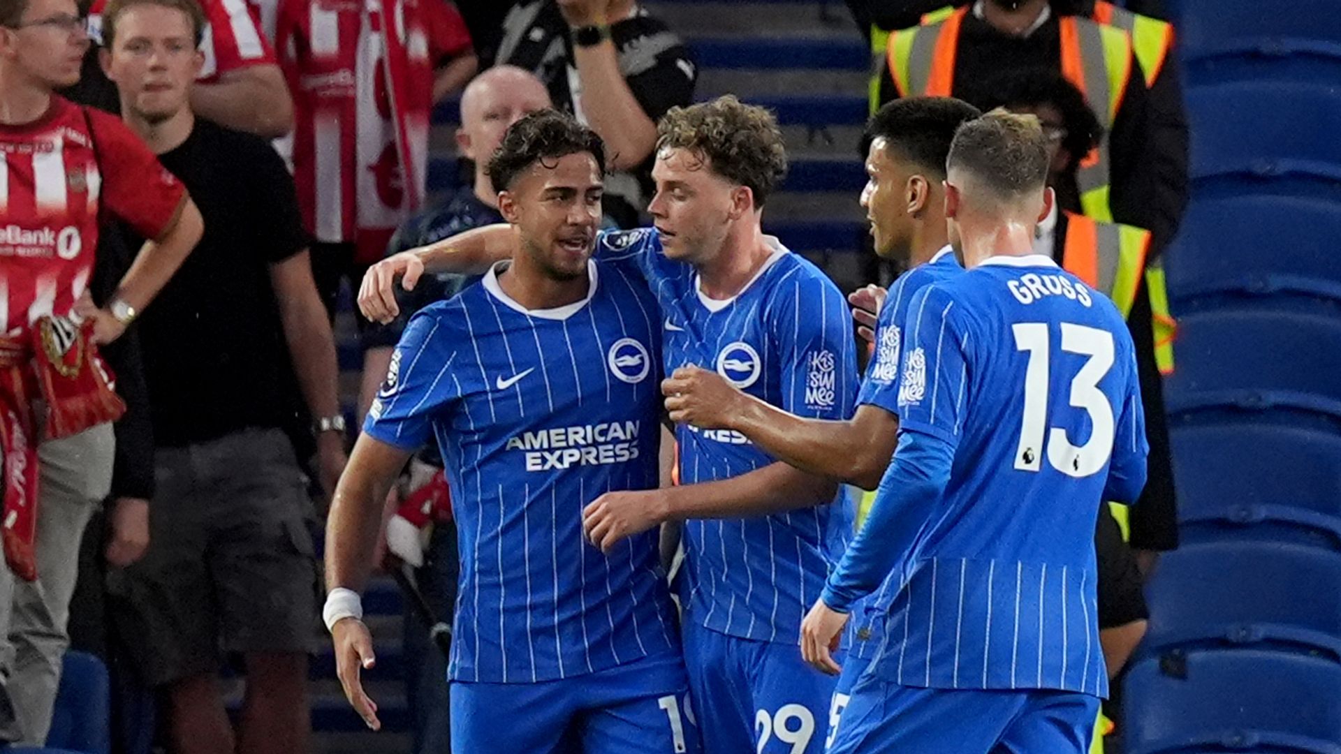 Kostoulas gives Brighton lead vs Tromso LIVE!
