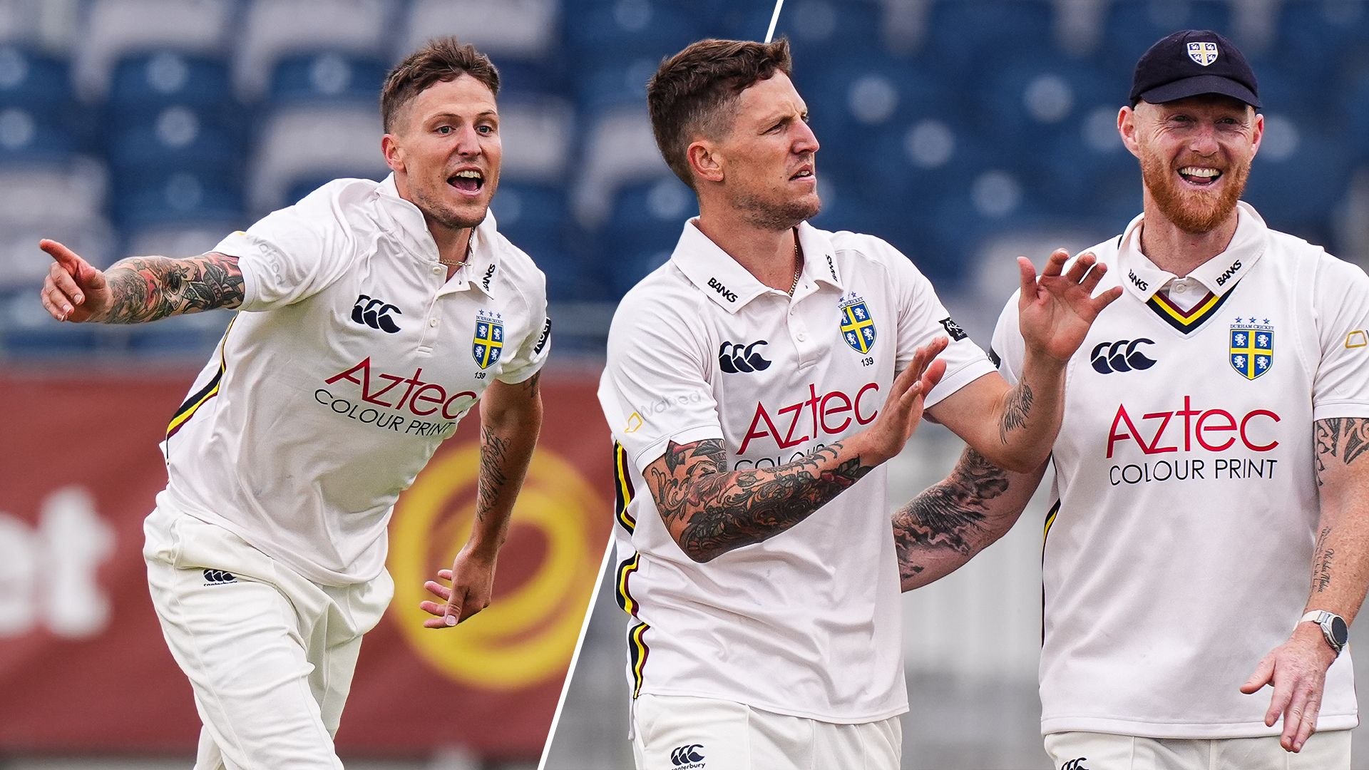 Stokes leads celebrations as Carse takes wicket after England omission