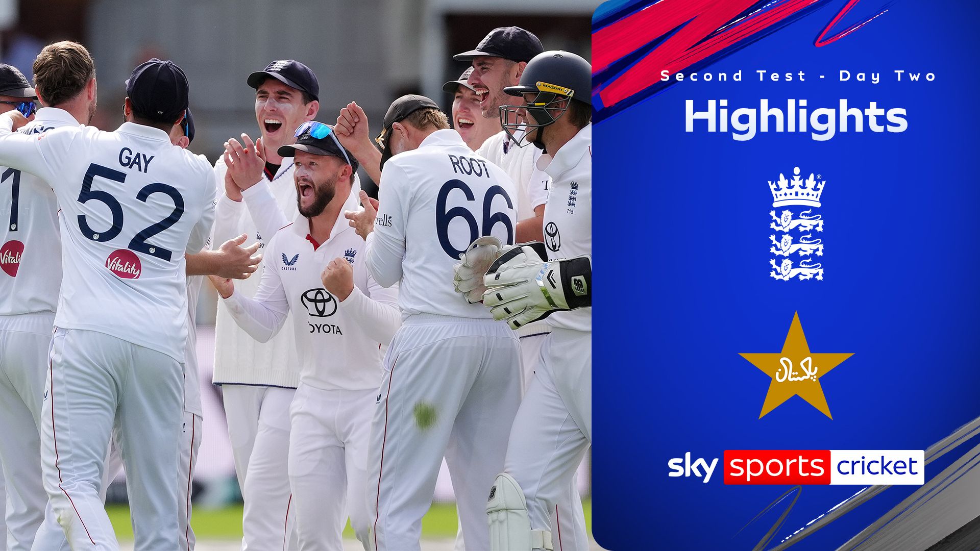 Highlights: England in command after Pakistan collapse at Lord's