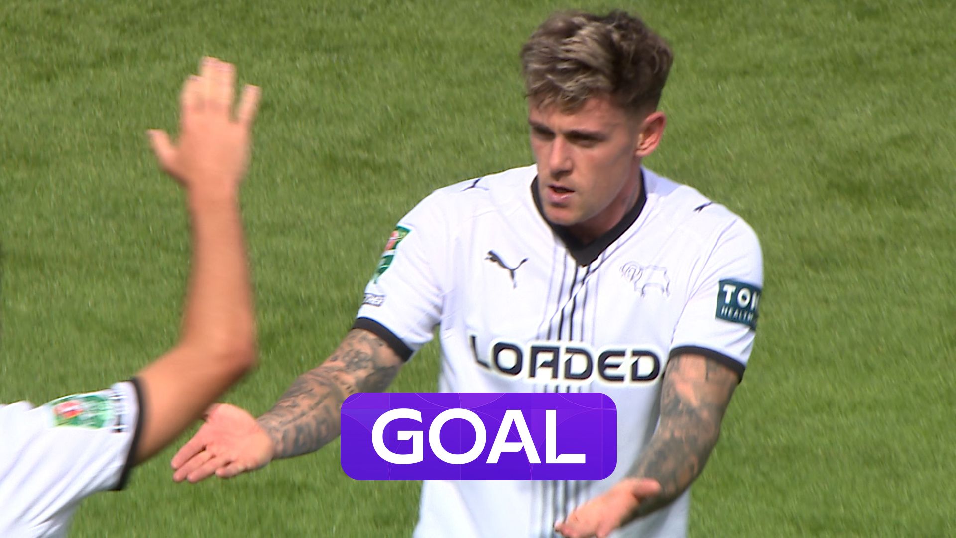 Szmodics scores a screamer to pull one back for Derby!