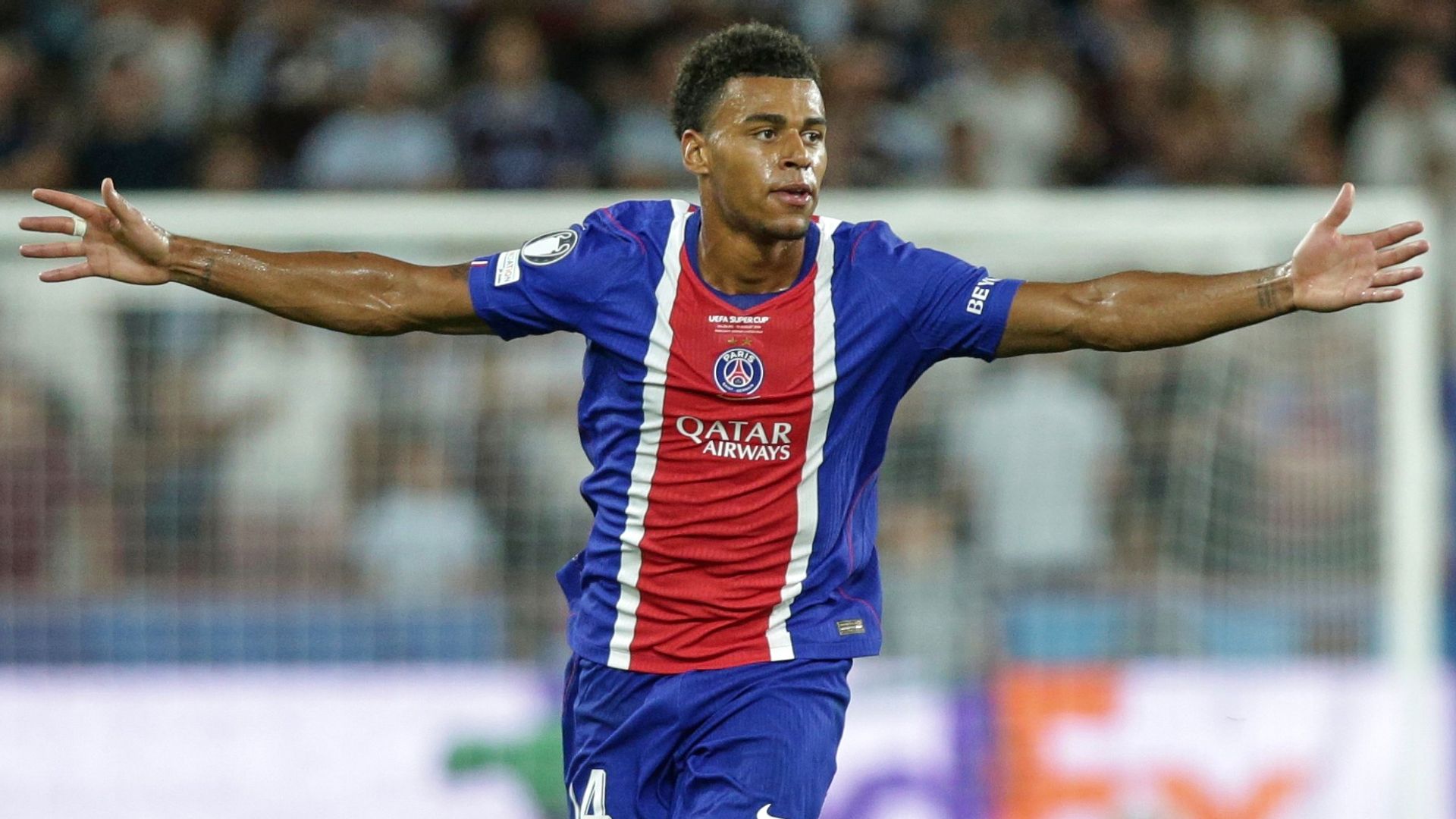 Doue silences Madjo-mania as PSG beat Villa to win Super Cup