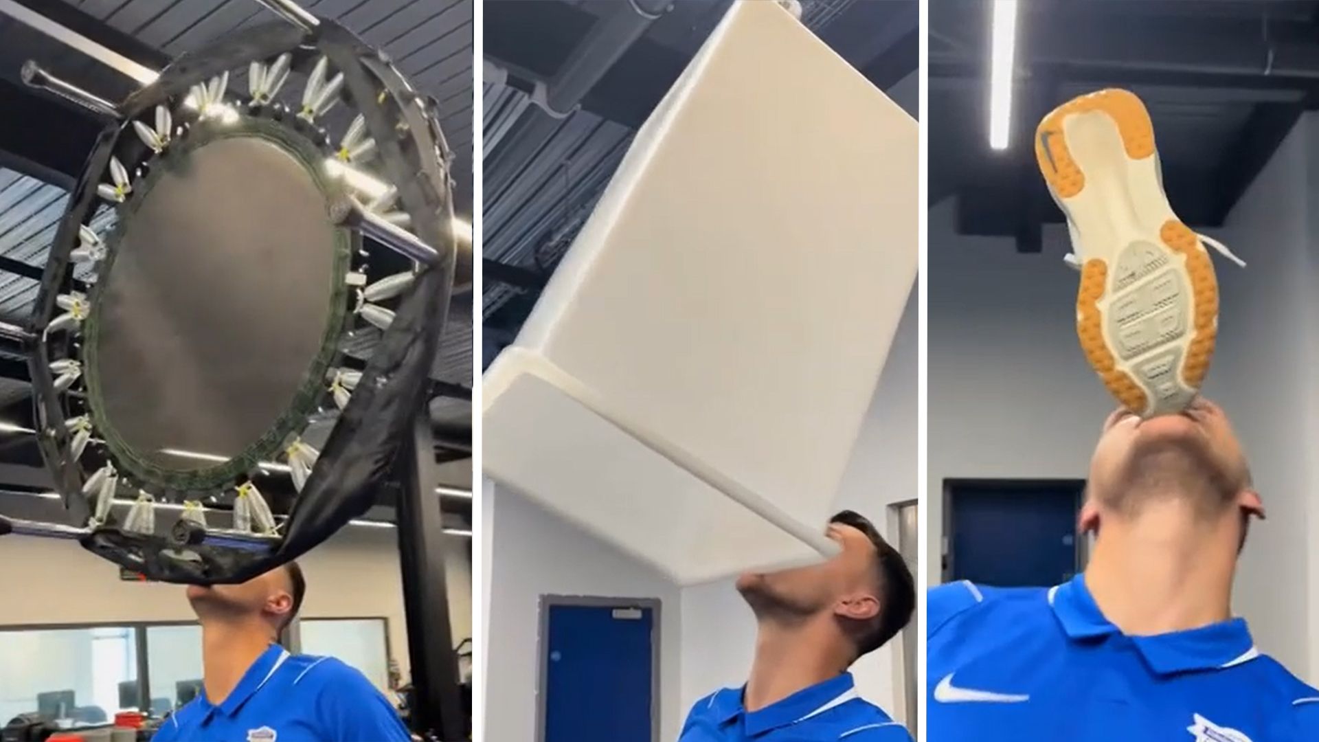 Is this one of the strangest talents ever shown off by a footballer?