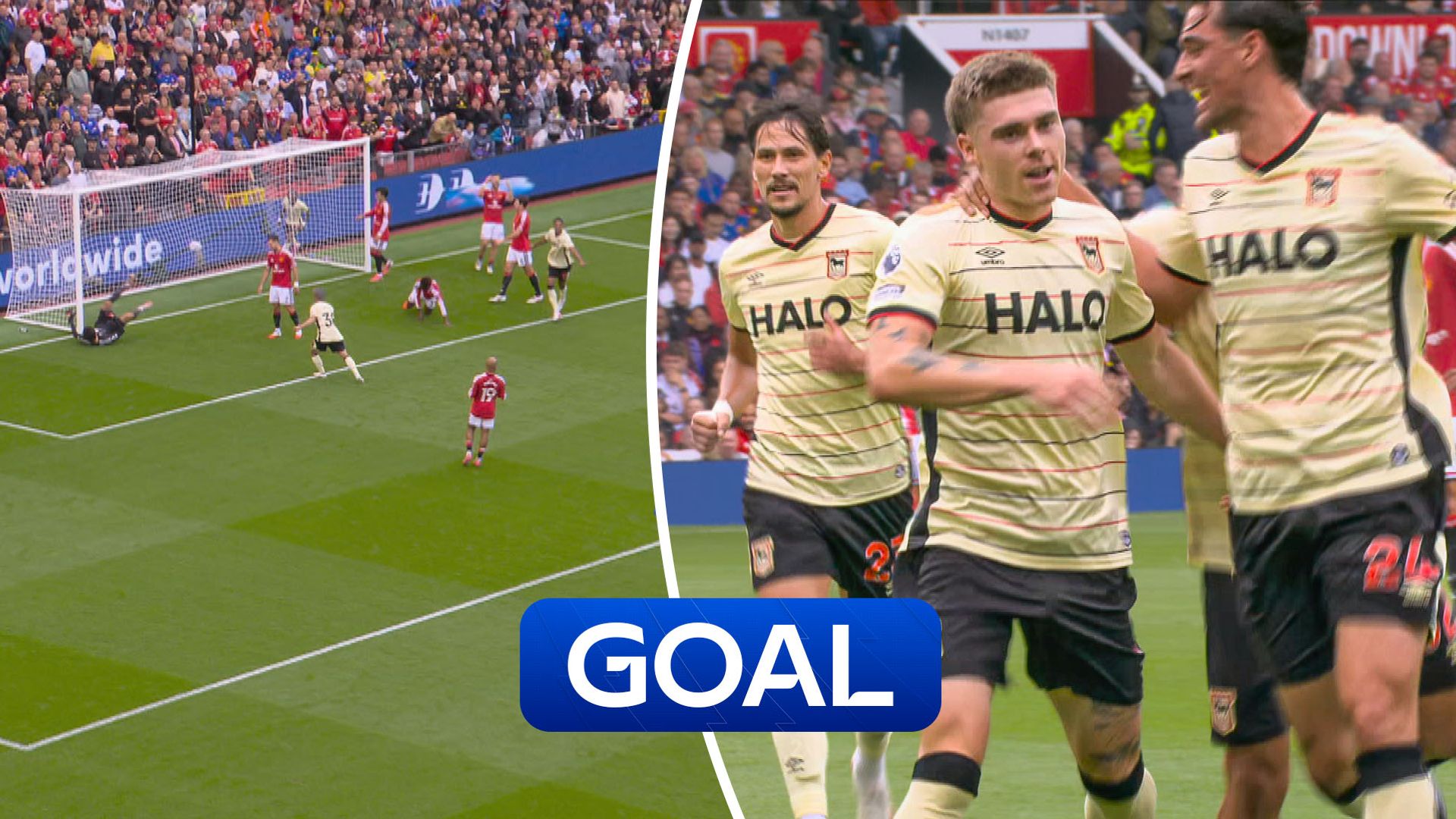 'That's a smart finish' | Davis screamer fires Ipswich ahead at Old Trafford