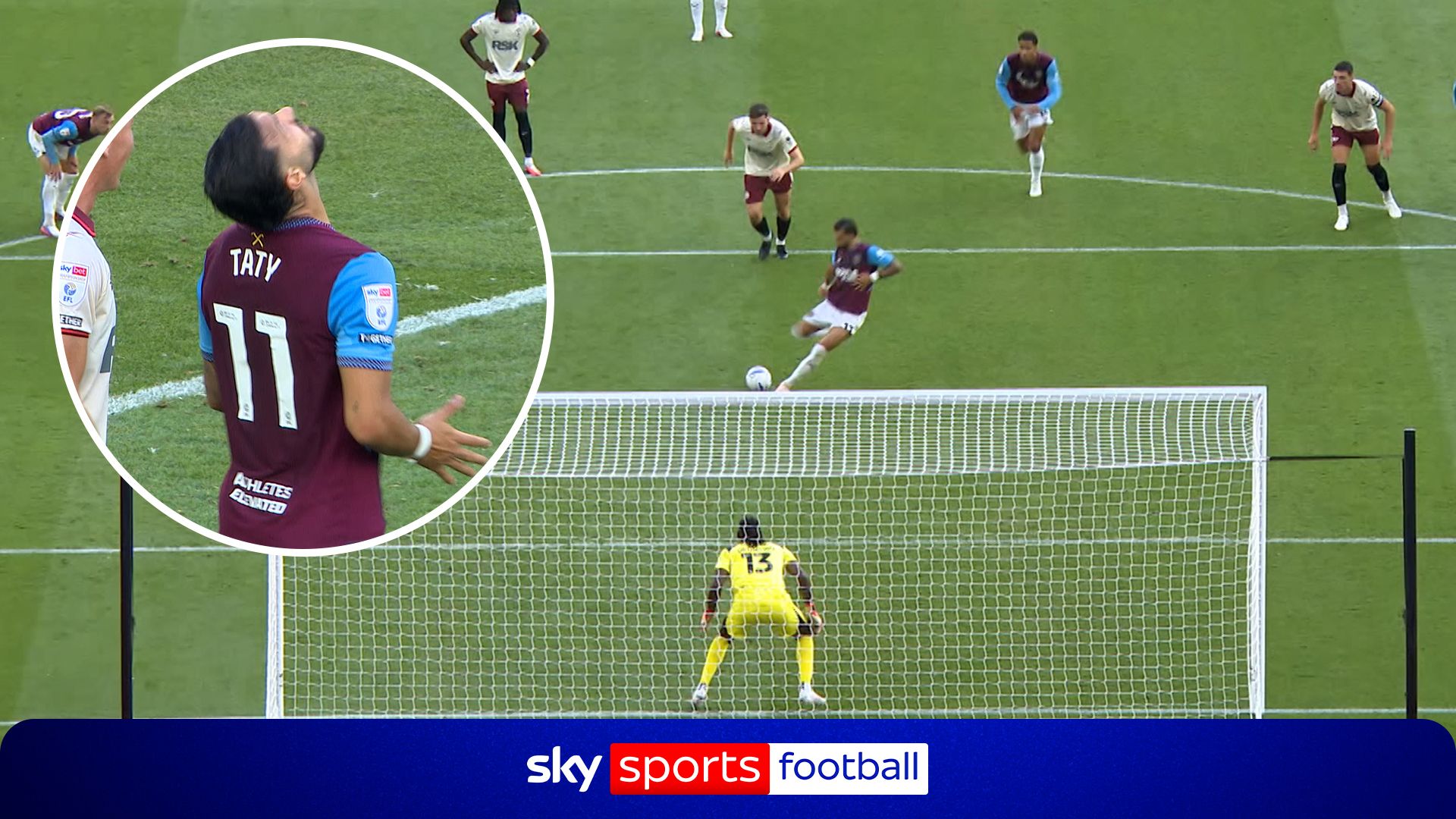 Taty rues last-minute penalty miss as Hammers remain winless