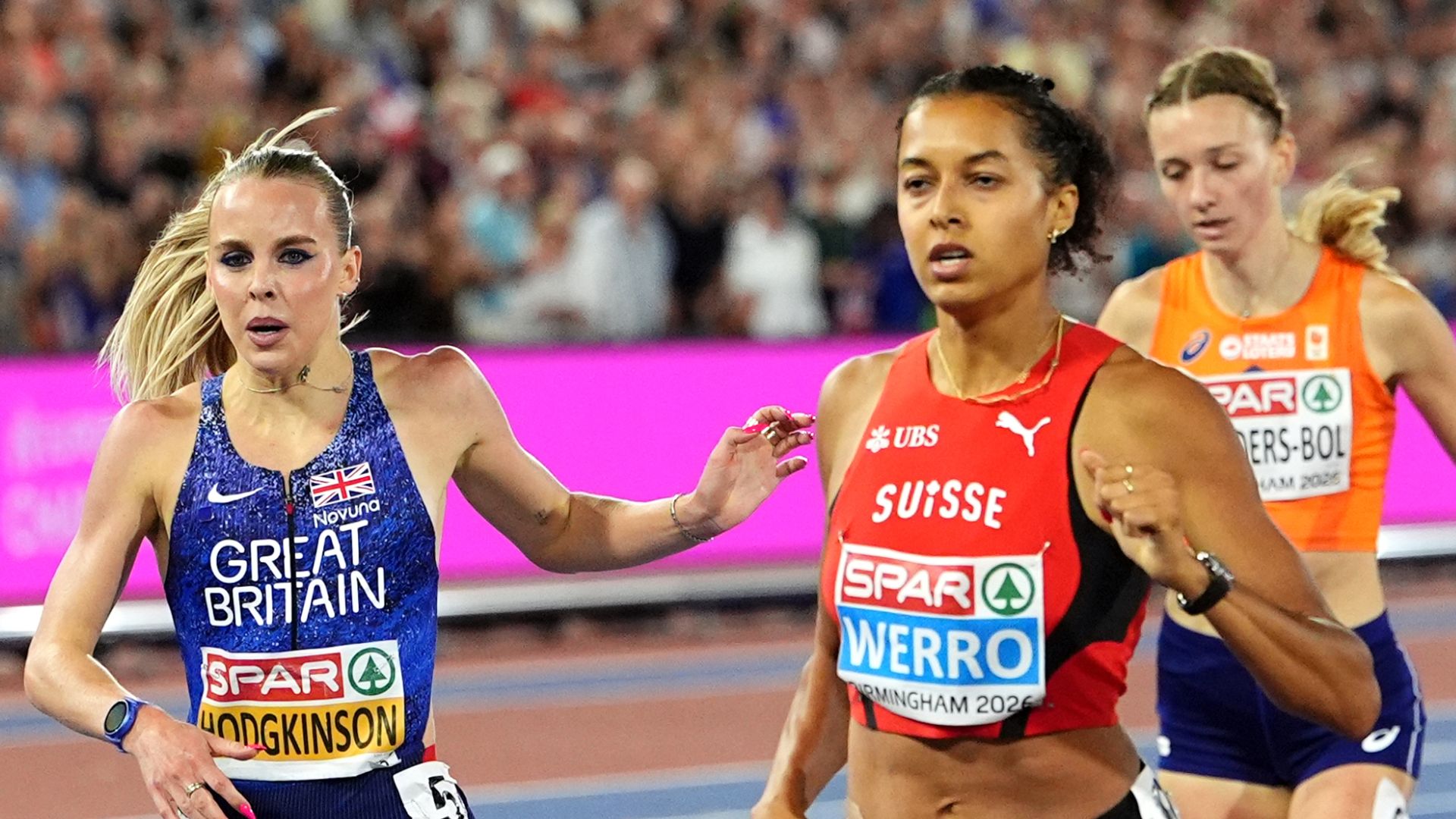 Werro holds off Hodgkinson to claim 800m gold as Brit settles for silver
