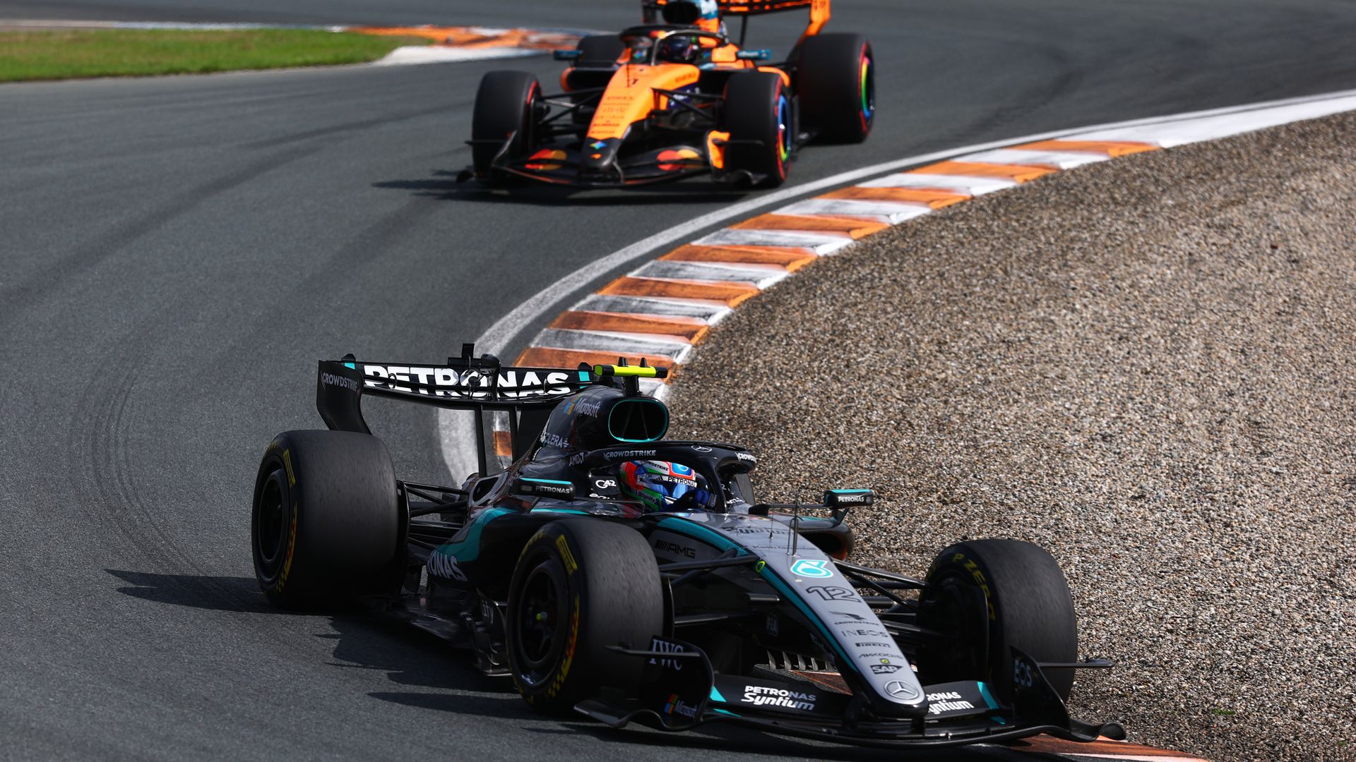 Dutch GP: Norris chasing Antonelli for lead, Ferraris on the charge LIVE!