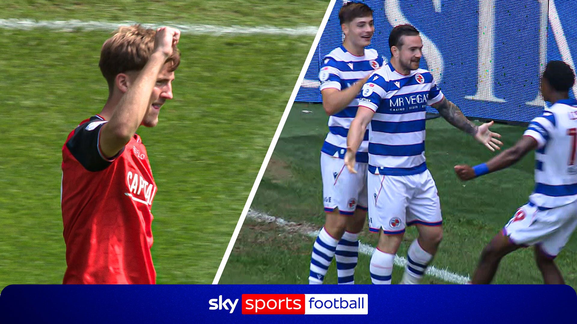 Reading hit back within two mins after Luton take early lead!