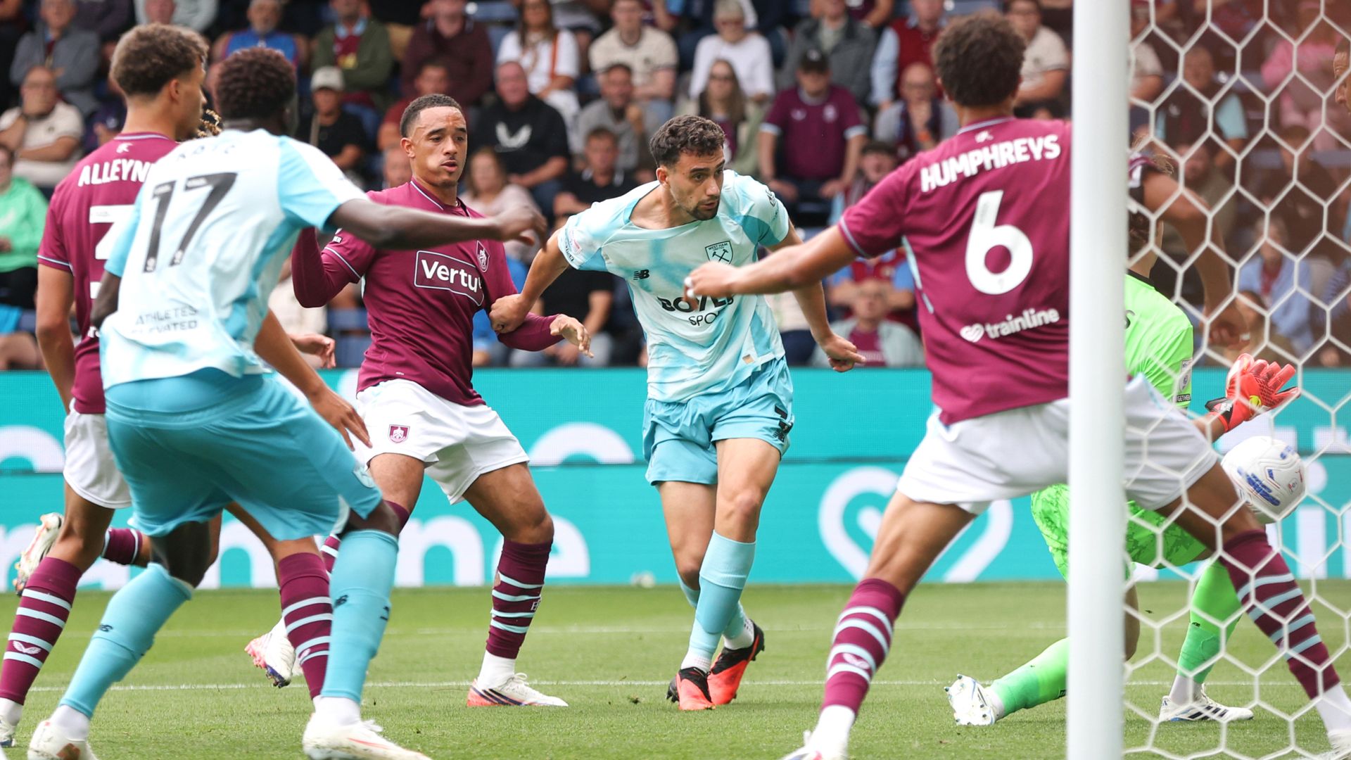 West Ham leading Burnley on return to Championship LIVE!