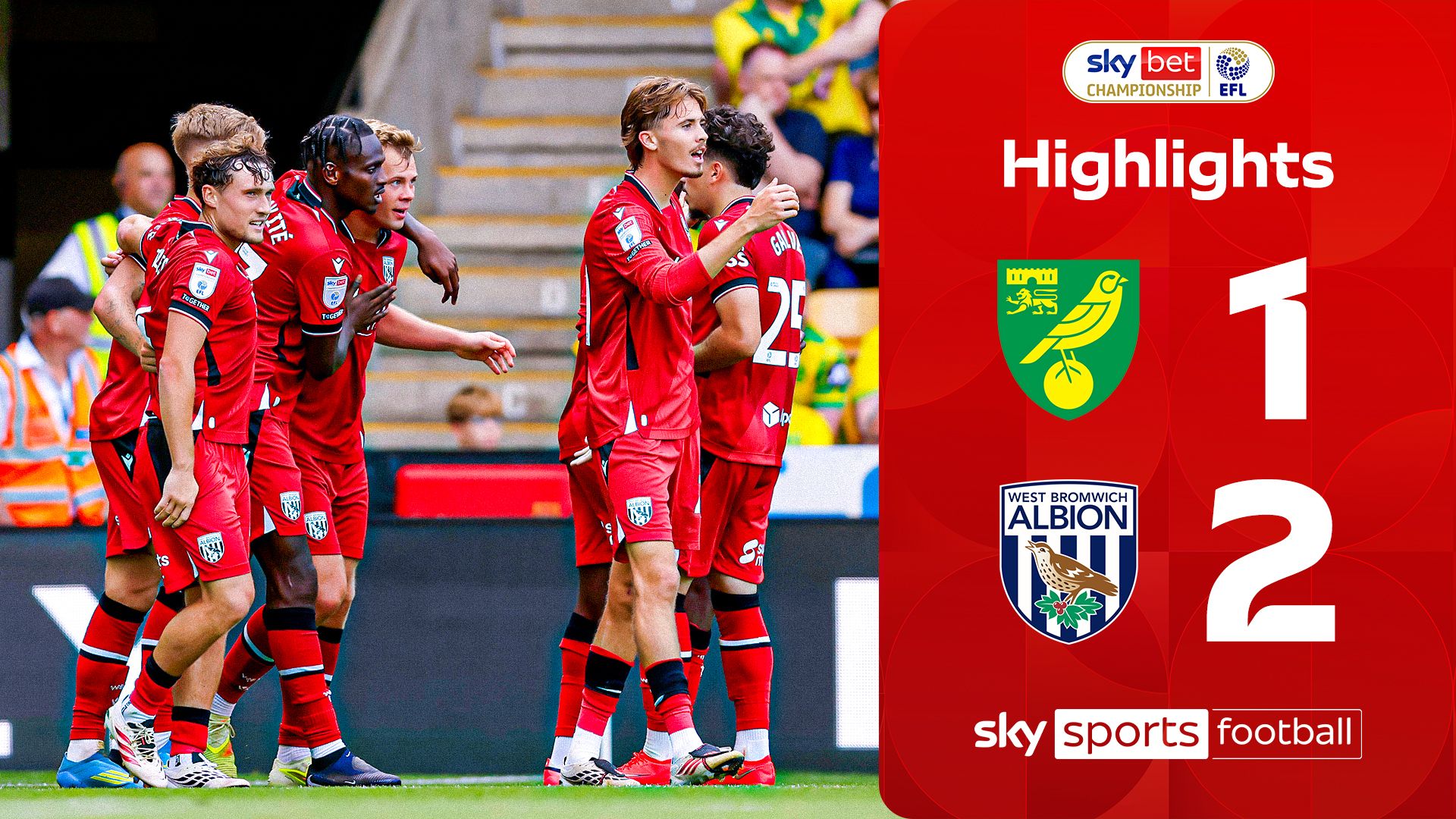 West Brom beat Norwich in Championship opener after controversial goal