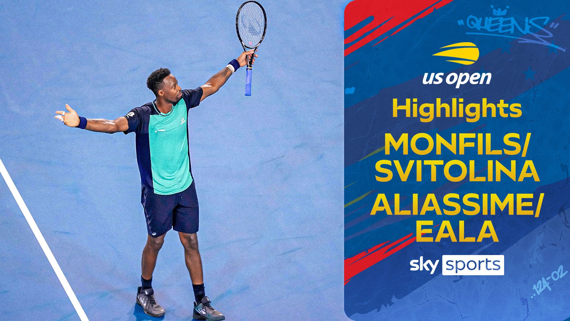 Mr and Mrs Monfils defeat Eala and Auger-Aliassime at US Open!