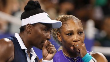 Venus (L) and Serena Williams played together at the Cincinnati Open earlier in August