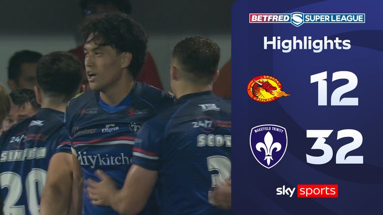 Highlights as Wakefield Trinity sealed victory over Catalans Dragons