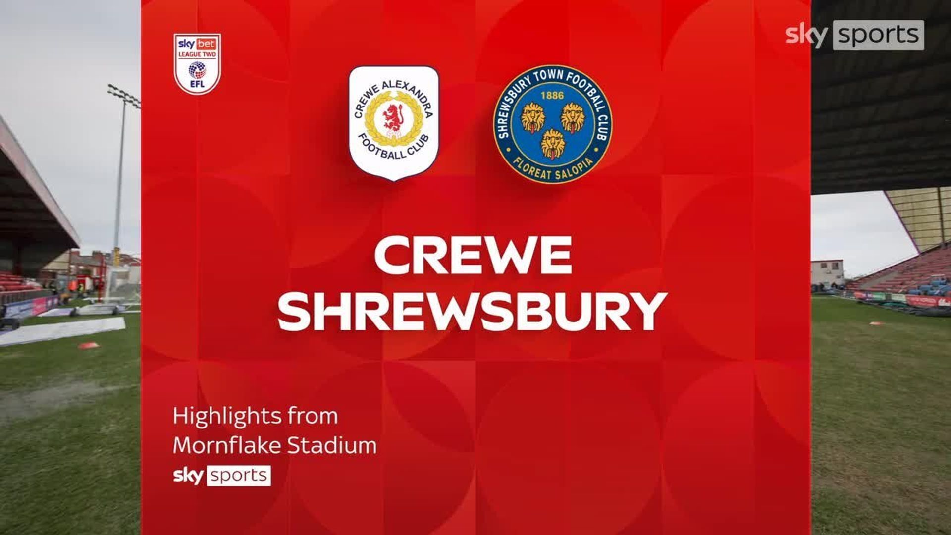 Crewe 1-1 Shrewsbury