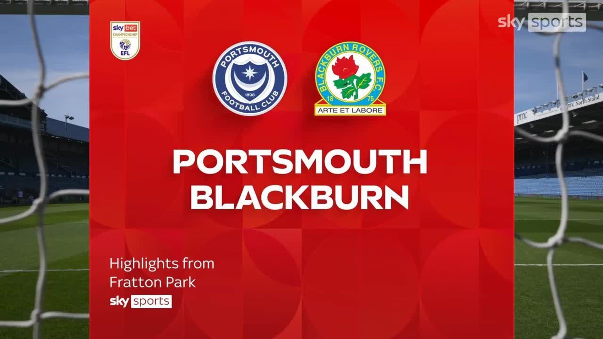 Portsmouth 2-2 Blackburn