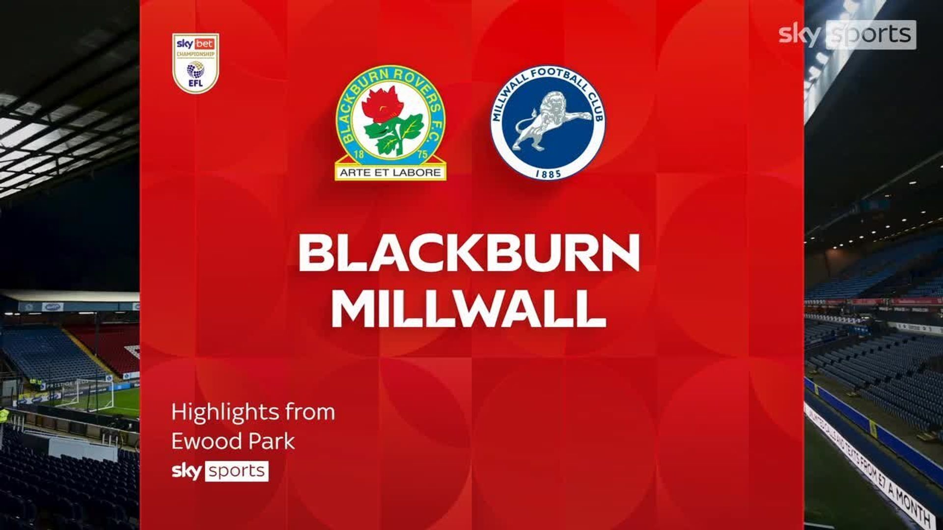 Blackburn 3-1 Millwall