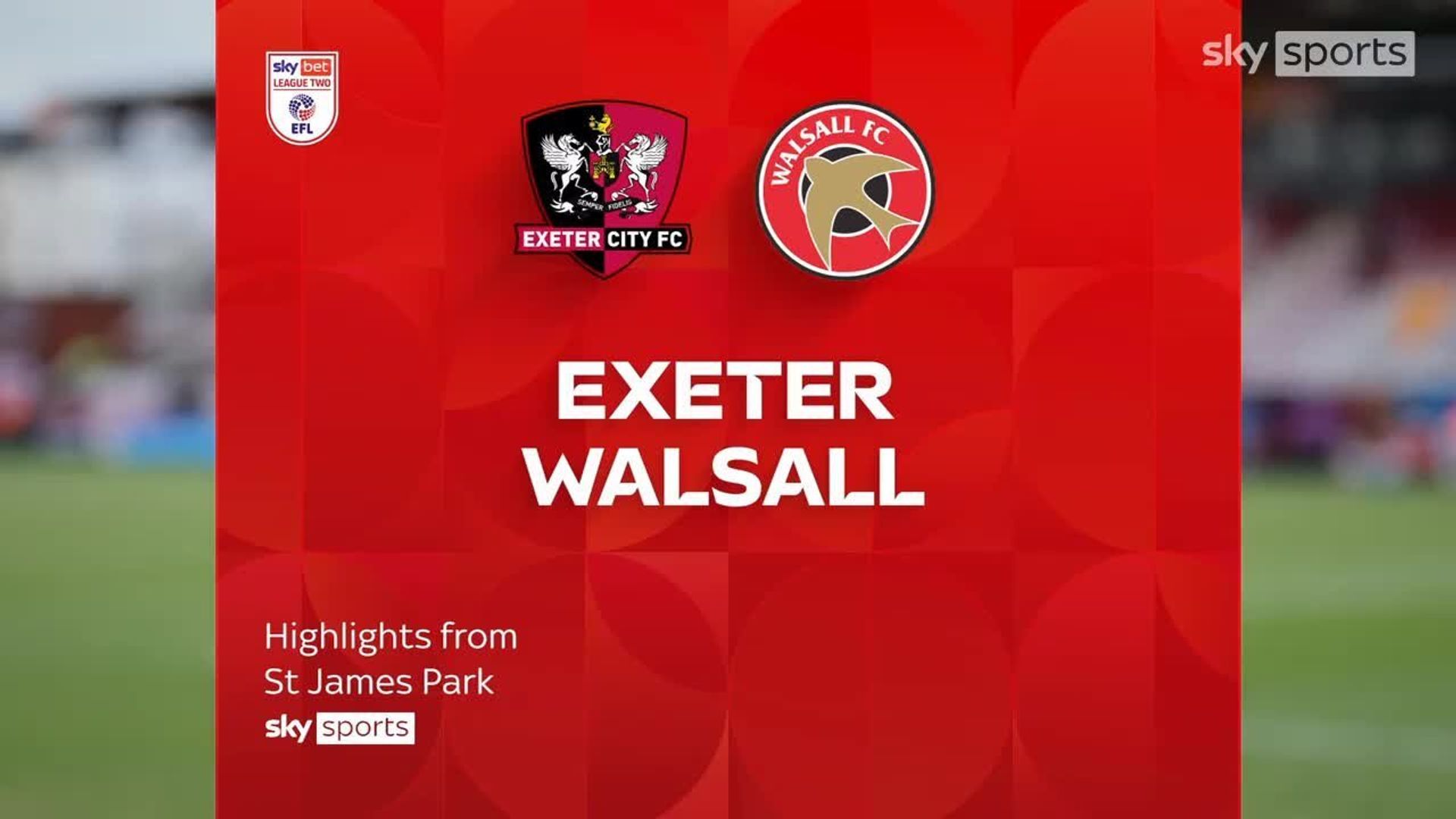 Exeter 0-0 Walsall