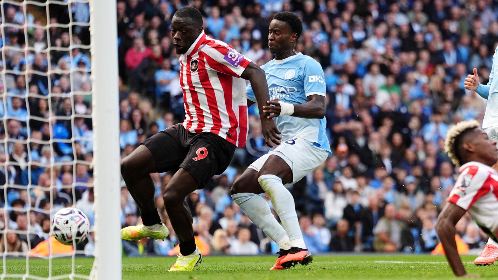 SEVEN goals and counting... Man City lead Sunderland 4-3 LIVE!