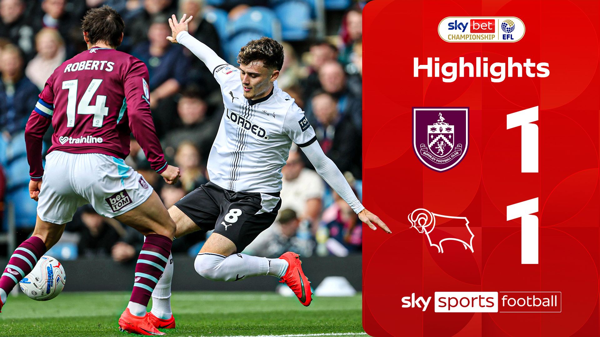 Fuseini rescues point for Derby with 93rd-minute equaliser!