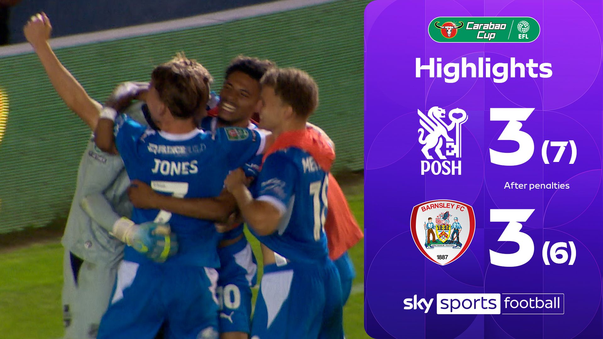 Peterborough edge Barnsley on pens after thrilling SIX-goal game