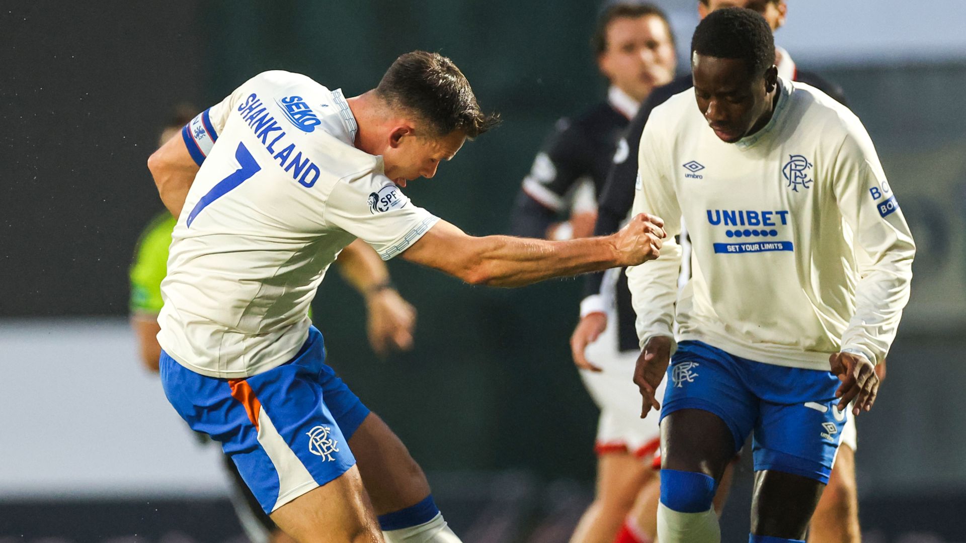 Shankland fires Rangers ahead at Falkirk, Celtic two up vs Dons LIVE!