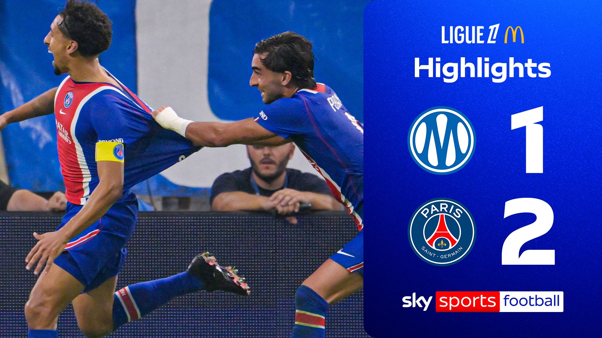 Marquinhos winner earns PSG victory over 10-man Marseille!