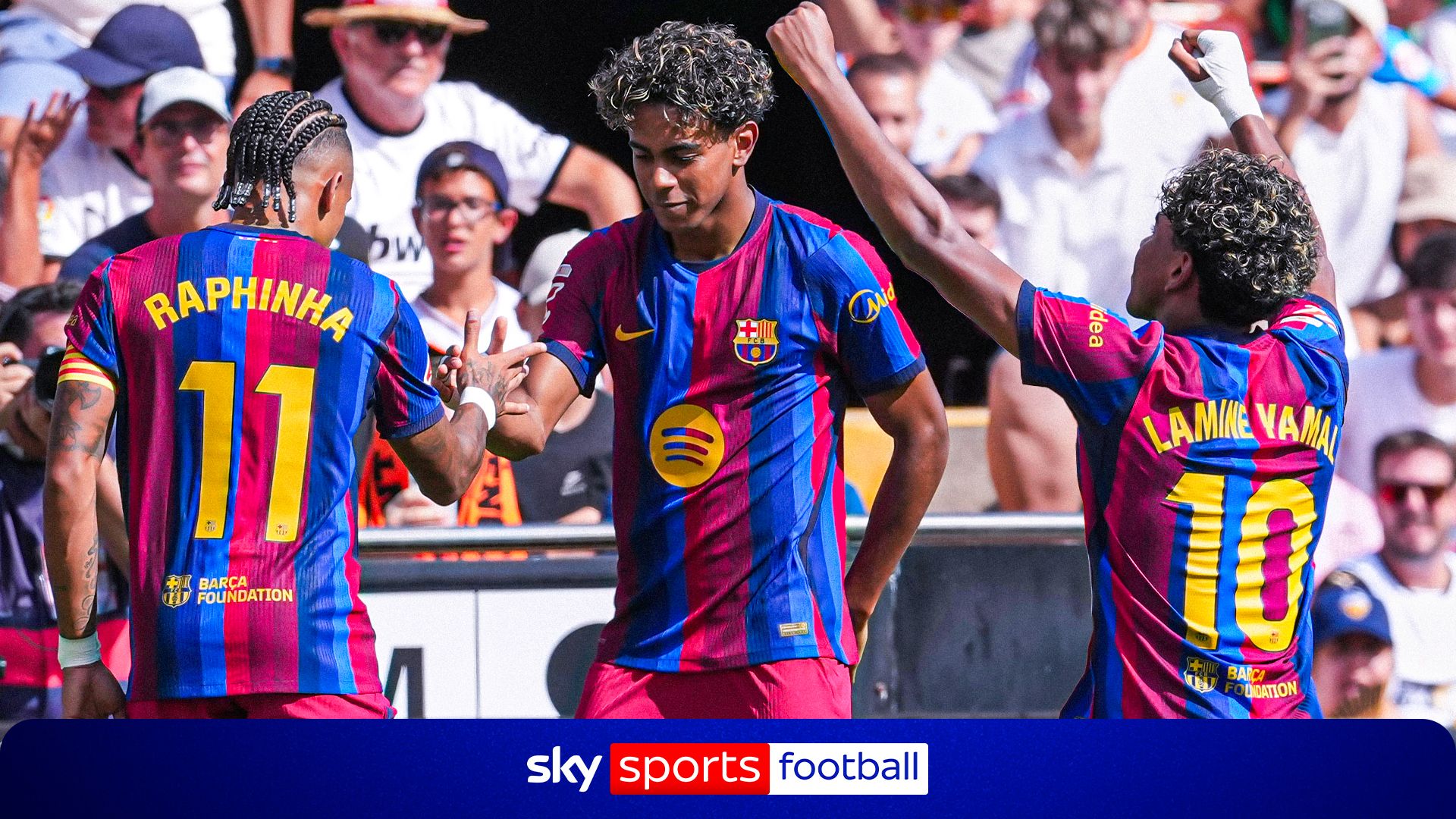 Easy as you like! Yamal hits double in Barcelona's win over Valencia